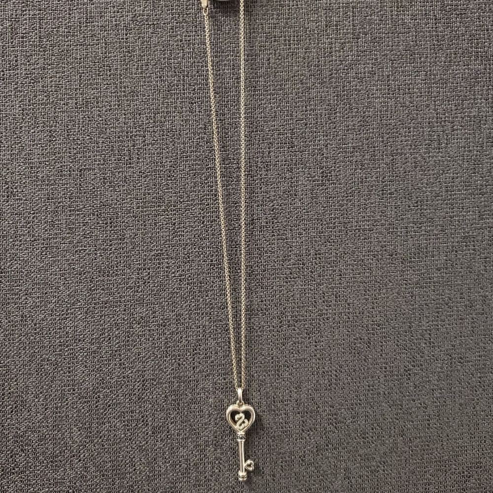 Open Heart Collection Key Pendant & Chain